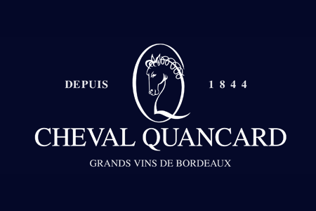 Logo Cheval Quancard, grands vins de bordeaux
